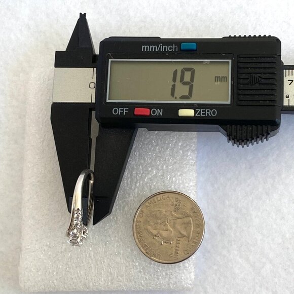 Sterling Silver 925 Round White Sapphire Multi Gemstone Engagement Ring Sz 7.25 - Picture 14 of 16